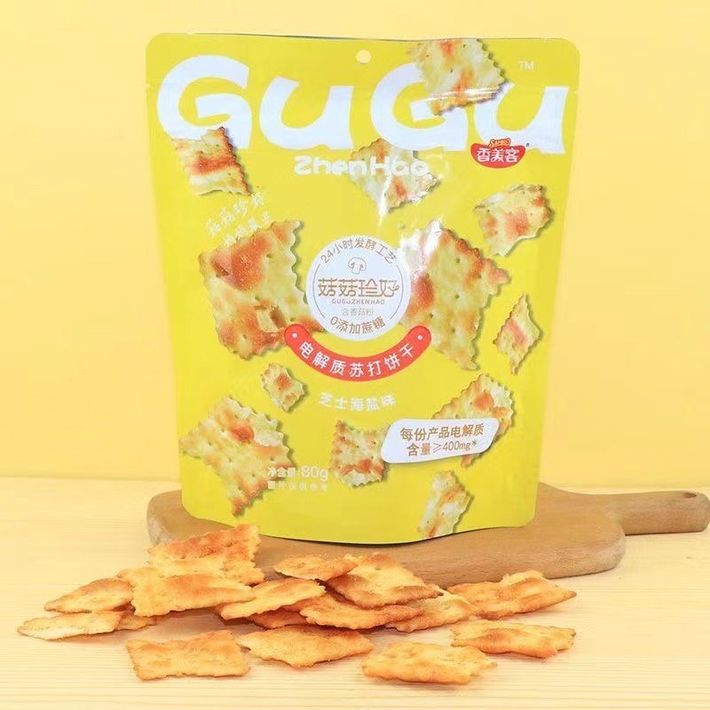 香美客菇菇珍好苏打饼干火爆鱿鱼黑松露火腿香葱芝士休闲零食袋装,淘宝优惠券,粉丝福利购,淘宝优惠卷