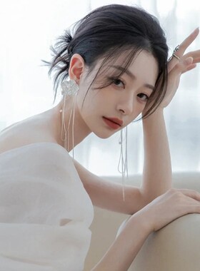 新娘耳环婚纱结婚耳饰长款耳坠