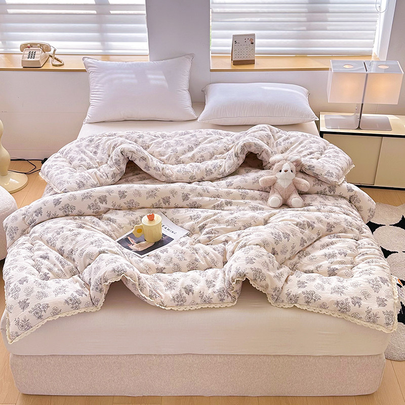 A类双层纱大豆纤维被春秋被冬被学生宿舍被子单双人空调被夏凉被,淘宝优惠券,粉丝福利购,淘宝优惠卷