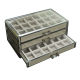 Acrylic high-end ring velvet stud earrings jewelry box