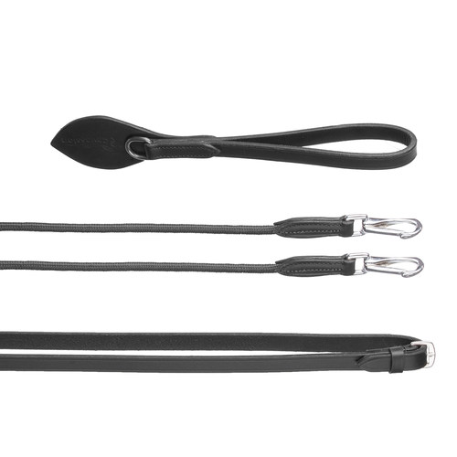 Cavassion牛皮副缰 马匹训练装备调教缰马术马具 洛奇马具8218139 - 图1