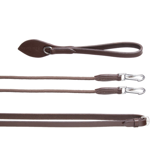 Cavassion牛皮副缰 马匹训练装备调教缰马术马具 洛奇马具8218139 - 图2