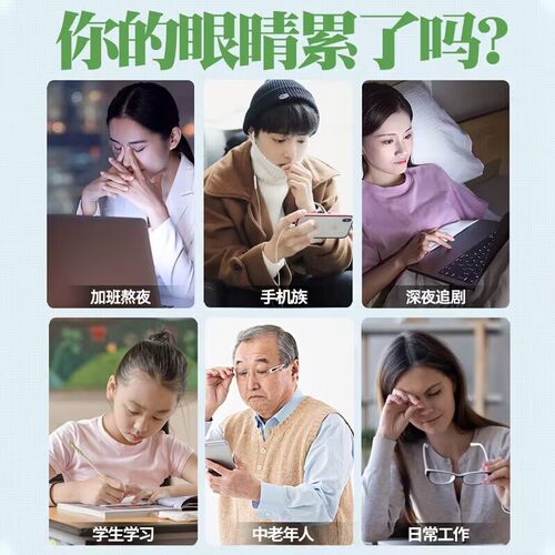 视千里叶黄素明目眼贴爱视力眼贴学生成人老人眼护眼贴通用 - 图1