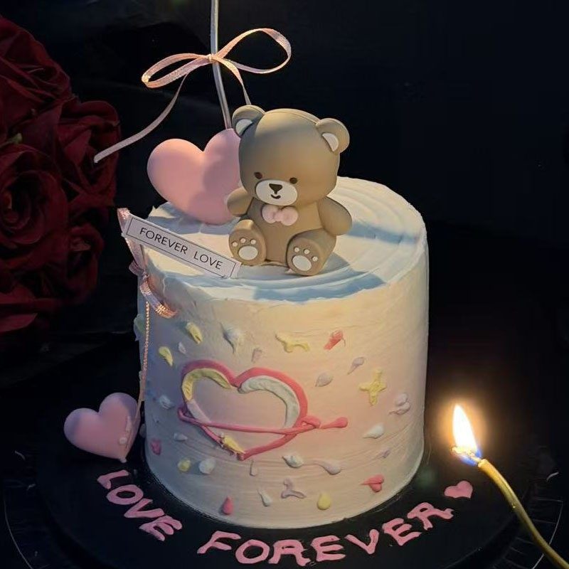 情人节软胶大小爱心蛋糕装饰插牌 红色粉色心形七夕520蛋糕插件,淘宝优惠券,粉丝福利购,淘宝优惠卷