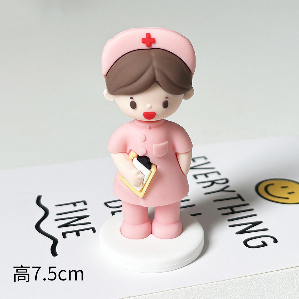 512护士节蛋糕装饰摆件白衣天使女护士爱心节日蛋糕装扮插件配件,淘宝优惠券,粉丝福利购,淘宝优惠卷