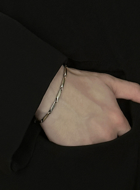 钛钢不掉色手链气质男女