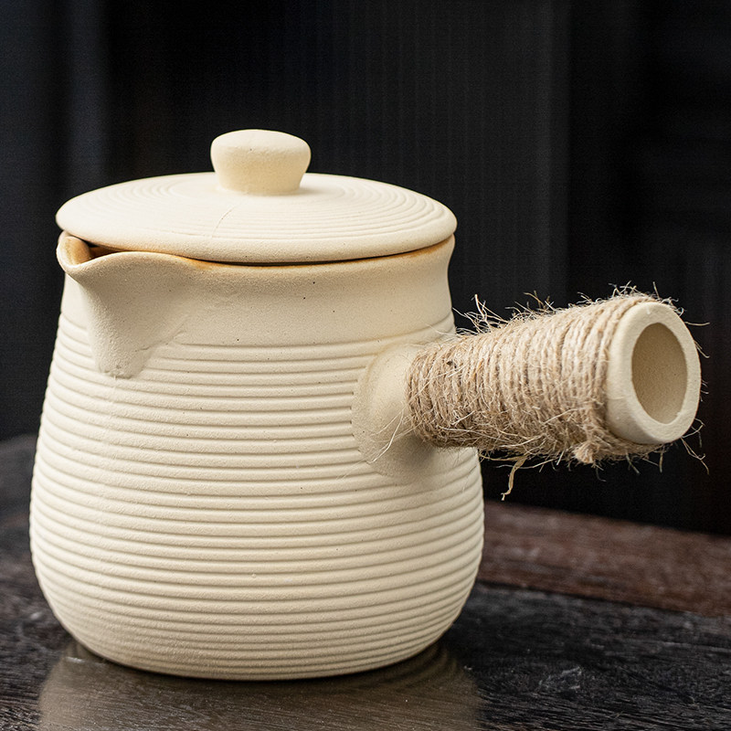 围炉煮茶烤奶罐可干烧陶瓷煮茶炉家用大容量耐热侧把壶带盖罐罐壶,淘宝优惠券,粉丝福利购,淘宝优惠卷