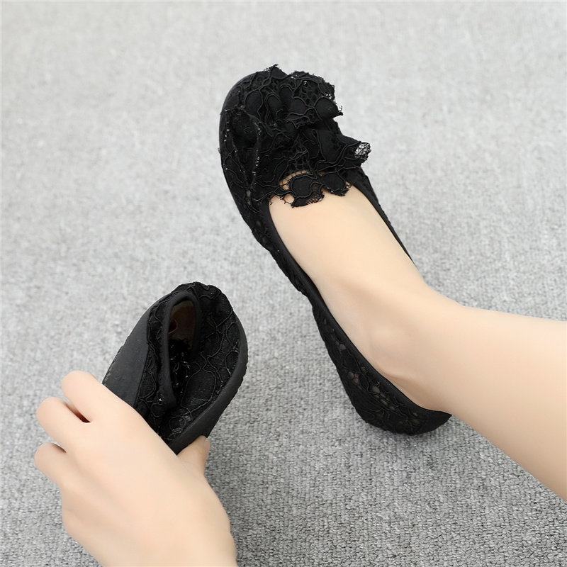 渔夫鞋老北京布鞋女平底软底孕妇鞋夏季透气蕾丝镂空豆豆女鞋网鞋,淘宝优惠券,粉丝福利购,淘宝优惠卷