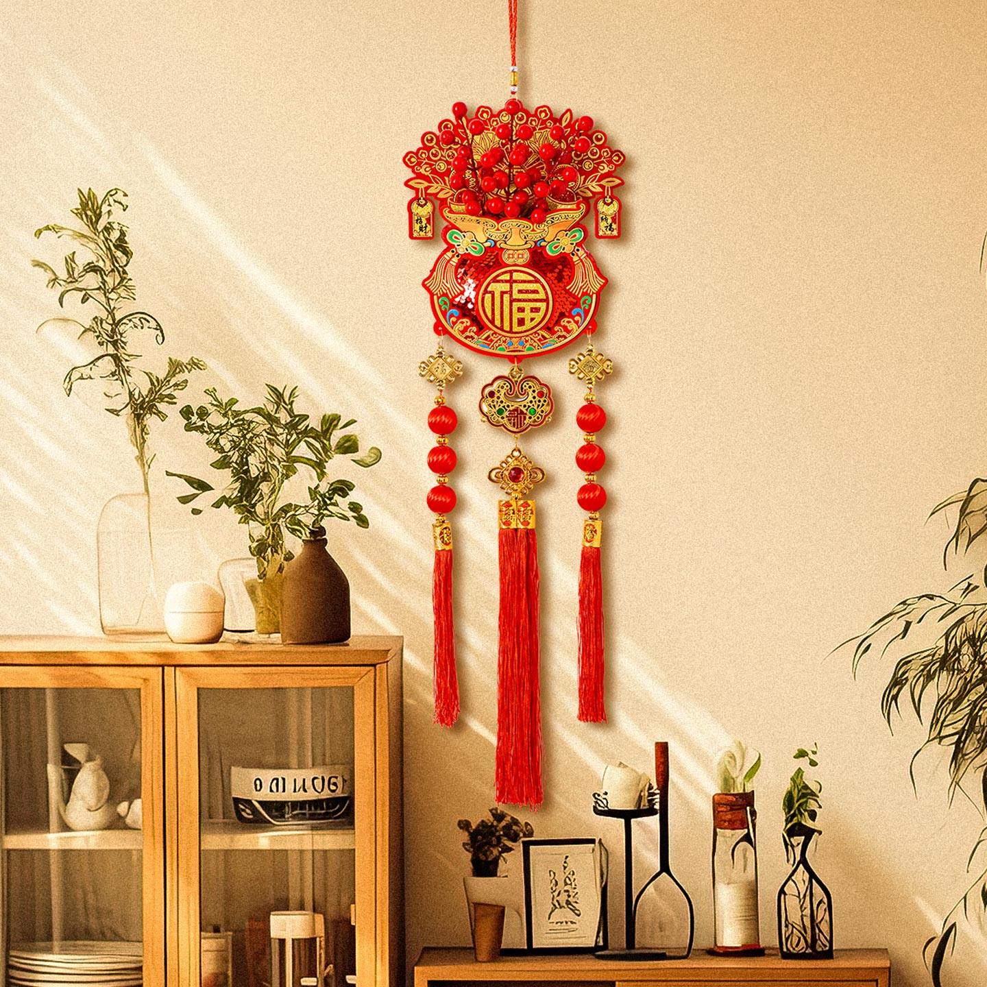 入户门红果福字挂件2026马年过年挂饰新年新款家用客厅春节装饰,淘宝优惠券,粉丝福利购,淘宝优惠卷