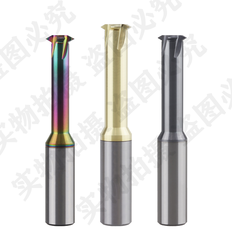60度钨钢单牙钨钢螺纹铣刀公制M美制UN NPT 螺套ST单齿合金铣牙刀 - 图3