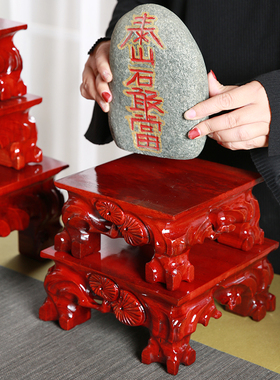 佛像实木质茶壶工艺品鱼缸石头托