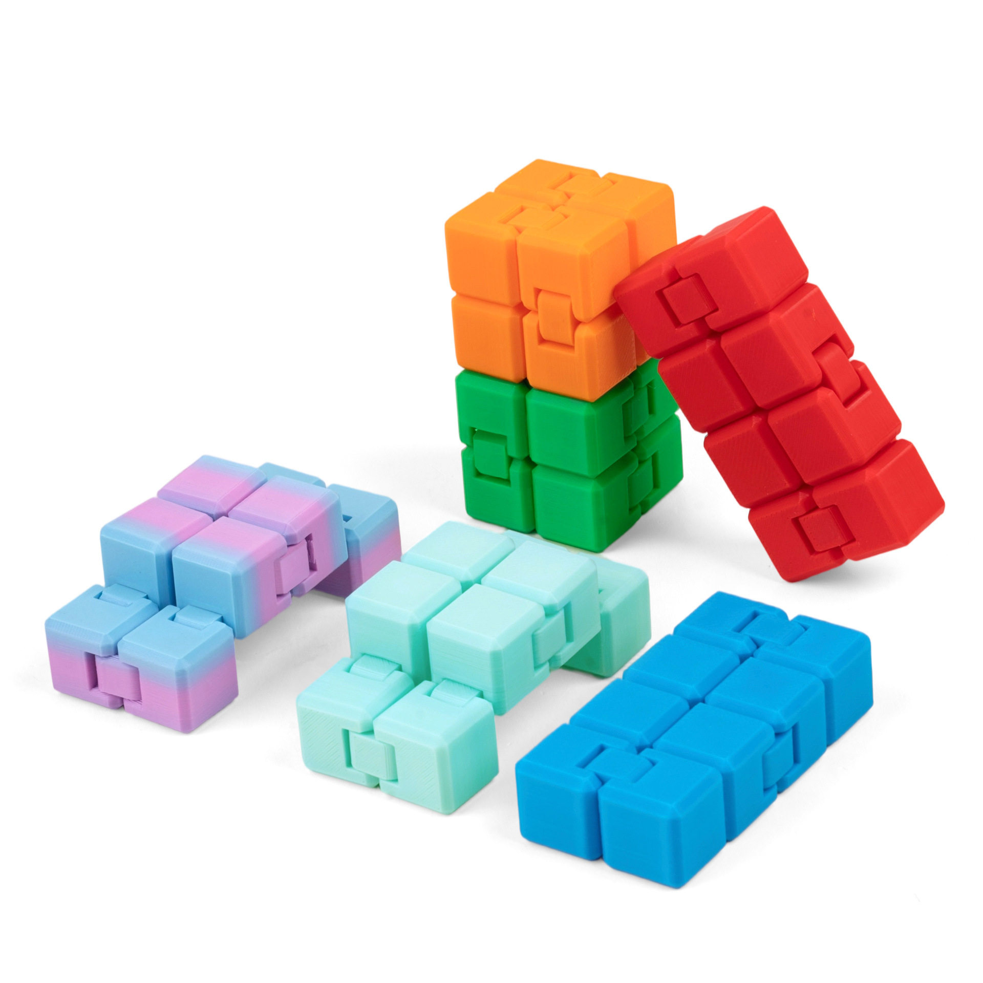 创意减压彩色3D打印无限魔方二阶指尖解压大人儿童玩具礼物,淘宝优惠券,粉丝福利购,淘宝优惠卷