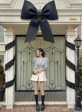 新年情人节日大蝴蝶结橱窗店铺外墙装饰网红ins打卡拍照道具挂饰