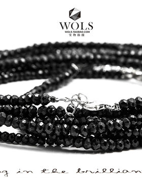 [wols]天然进口黑色黑色尖晶石