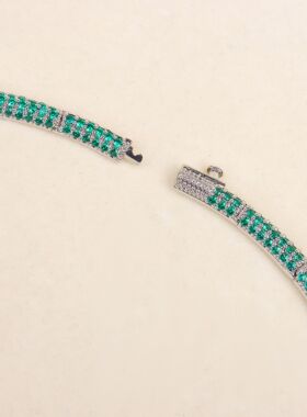 跨境热销花卉项链套装新娘饰品欧美风宴会时尚珠宝首饰套装高级感