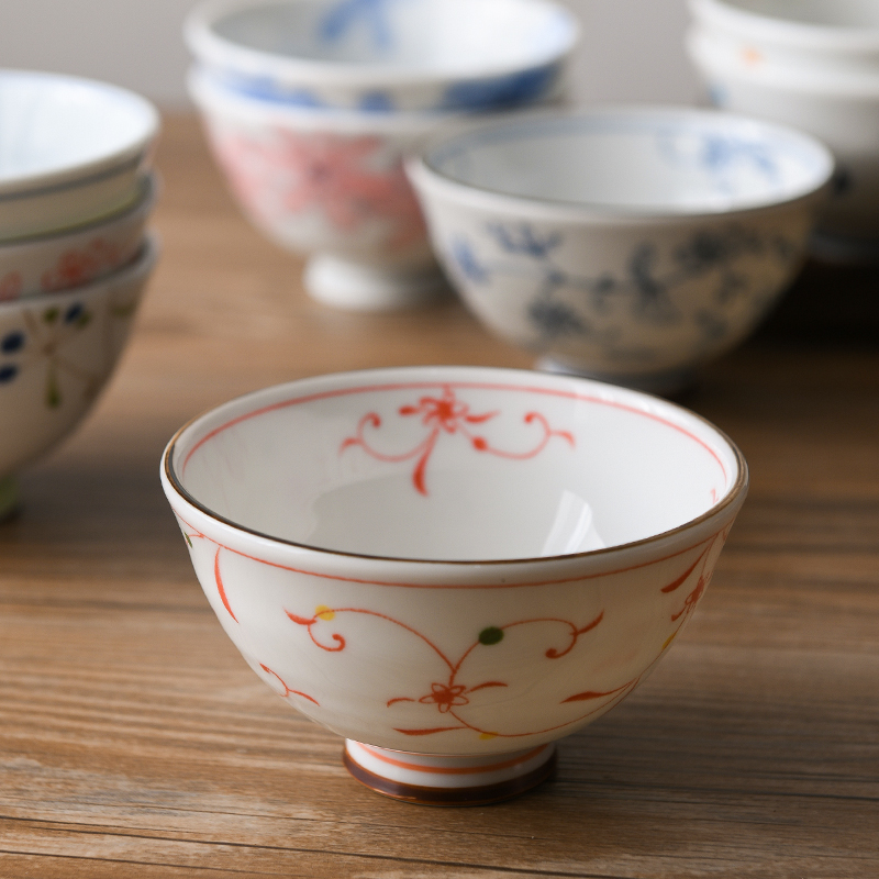 日本进口葵型小碗小号米饭碗陶瓷餐具燕窝碗甜品家用吃饭的碗-图2