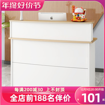 Supermarket Bar Counter Desk Small Shop Clothing Shop Counter Company Front Desk Desk Reception Desk Brief Modern Cashier Desk