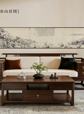 定制宋氏美学墙画壁画酒店直播间沙发背景画千里江山图清明上河图