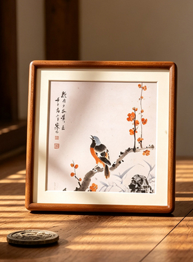 宋式美学精品花鸟国画摆台馆藏级复刻书房茶室桌面礼品装饰画挂画