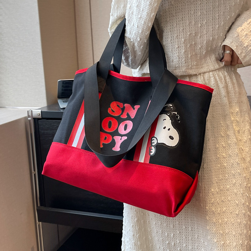 日系大容量帆布包包女2025新款学生上课手提袋百搭通勤单肩托特包,淘宝优惠券,粉丝福利购,淘宝优惠卷