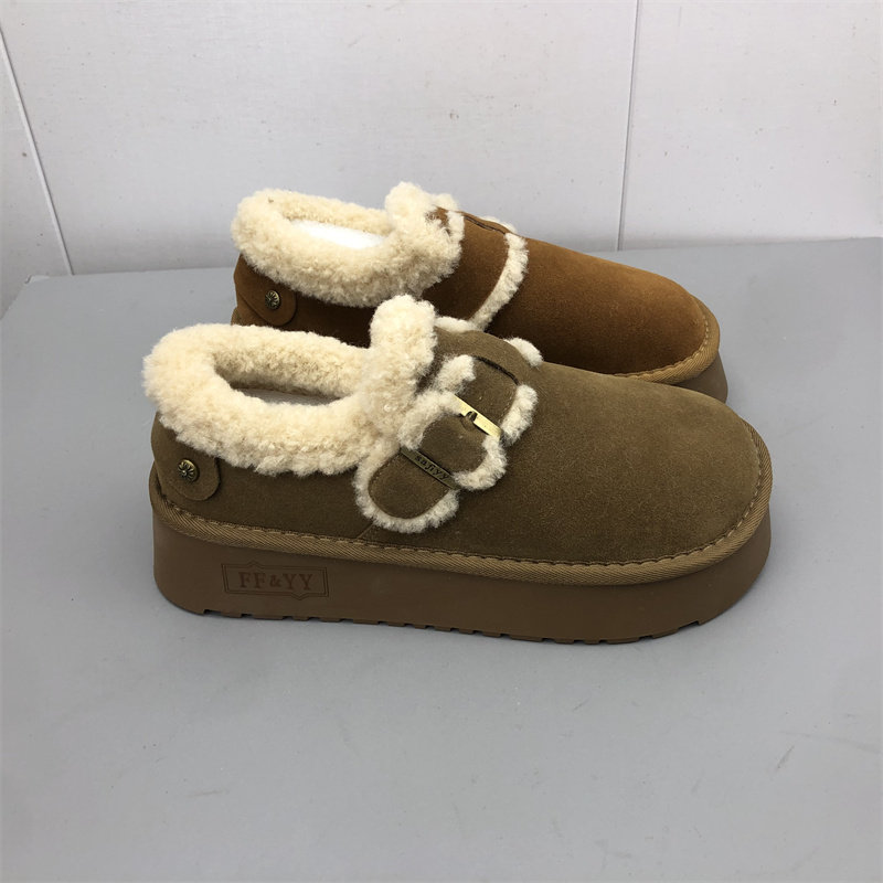 品牌撤柜2025圆头加绒勃肯鞋女冬季保暖毛毛外穿厚底休闲棉鞋女鞋,淘宝优惠券,粉丝福利购,淘宝优惠卷