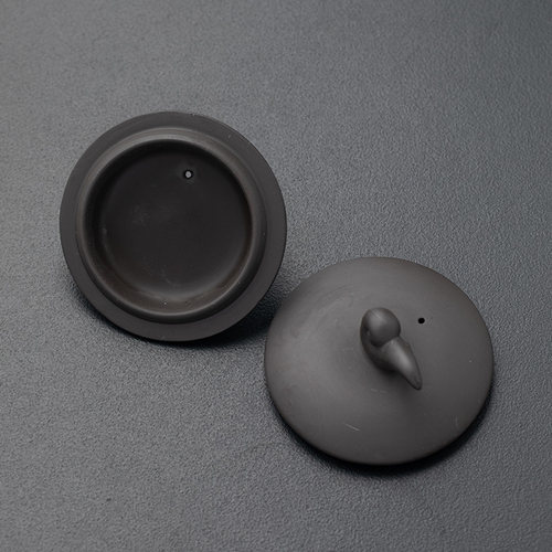 一个装半手工家用紫砂紫泥茶壶盖子西施茶具配件泡茶茶杯盖子 - 图3