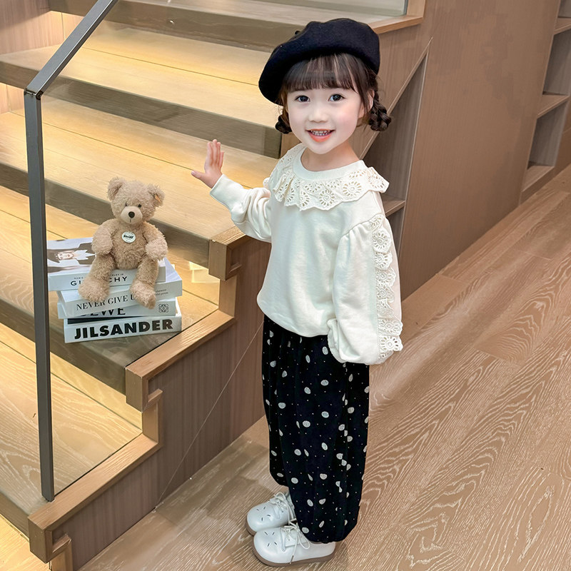 儿童灯芯绒裤子甜美2025新款女小童灯笼裤时髦女童长裤春装网红潮,淘宝优惠券,粉丝福利购,淘宝优惠卷