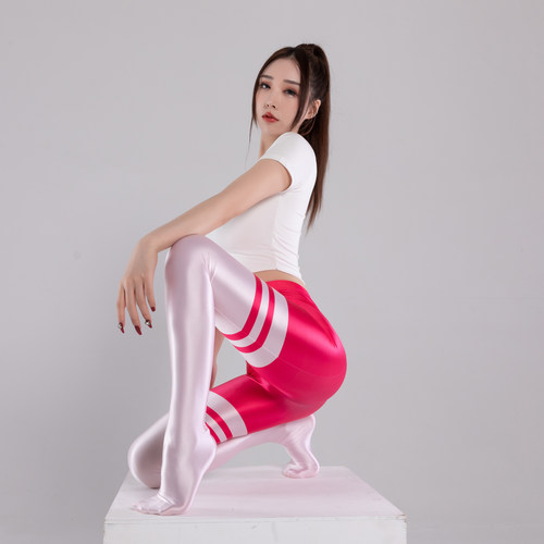 阿叔特皮性感油亮柔滑亲肤包脚连裆丝滑超弹紧致舞蹈瑜伽连裤裤袜 - 图1