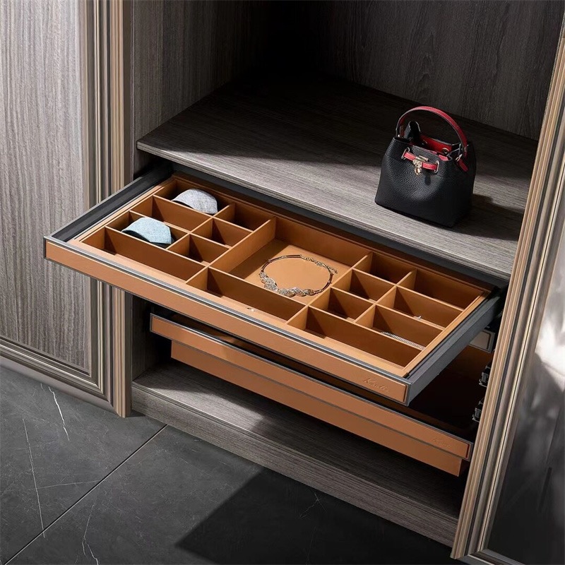 衣柜抽屉拉篮内置伸缩裤架衣帽间抽拉五金配件皮革首饰内衣盒格子,淘宝优惠券,粉丝福利购,淘宝优惠卷