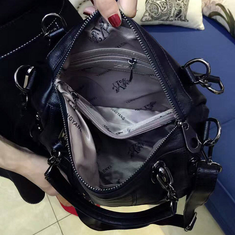 女2020新款欧美软皮百搭潮波士顿包 幸福洛洛女士包袋