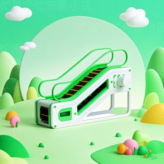 Children's elevator toys 3D printing hand escalator model puzzle teaching science experiment simulation shopping mall elevator