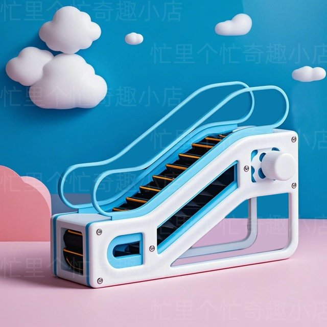 Children's elevator toys 3D printing hand escalator model puzzle teaching science experiment simulation shopping mall elevator