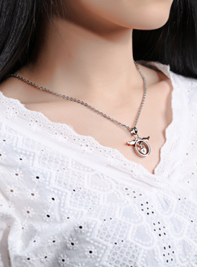 比翼双飞情人节礼物吊坠定制刻字