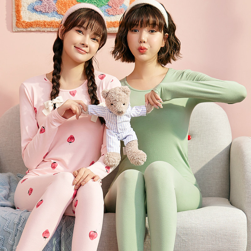 保暖套装全棉抗菌打底毛衫内穿秋衣 浪莎启元保暖上装