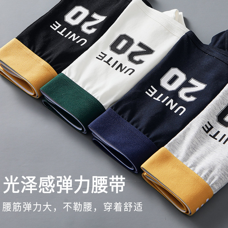 浪莎纯棉男青年薄款运动个性短裤 浪莎启元内裤