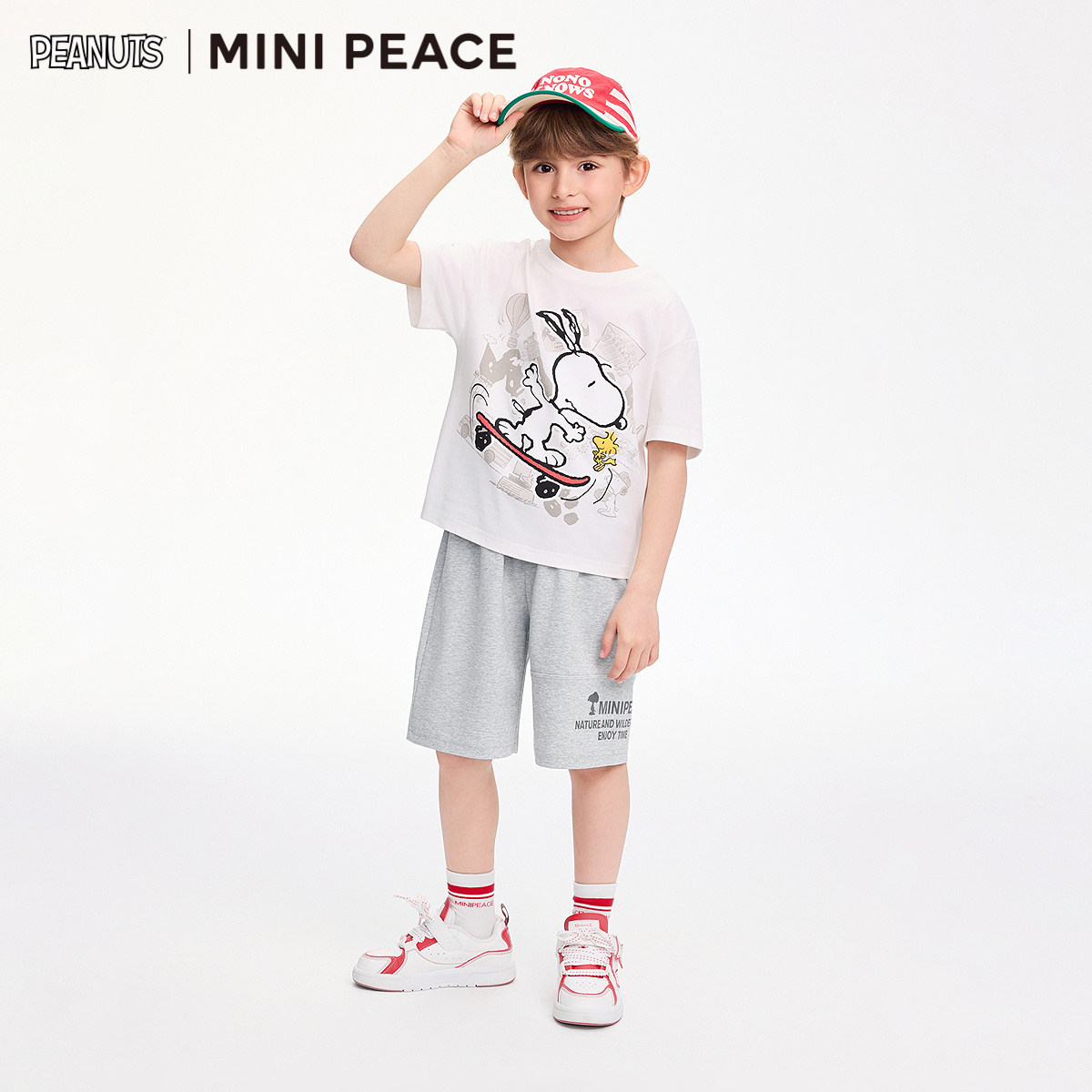 [专柜同款]MINIPEACE太平鸟童装男童短裤夏季新款儿童运动五分裤