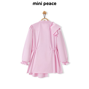 【时尚系列】minipeace太平鸟童装女童衬衫裙春季新款儿童连衣裙