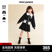 minipeace Taiping bird fairytale girls fall suit academy wind sweet and small savor knitwear knitwear