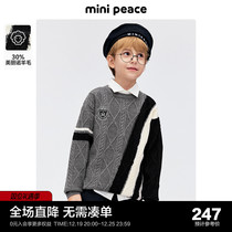 (goat sweatshirt) Minipeace Taiping bird boy clothing boy gallows with sweater childrens line of jersey-knitted sweatshirt