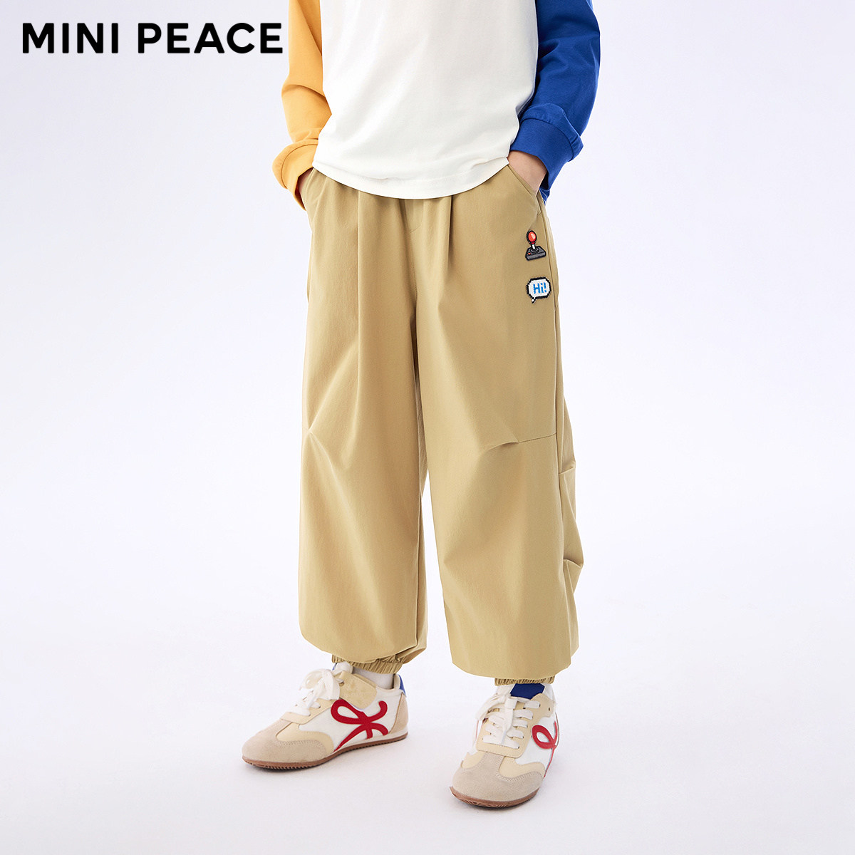 MINIPEACE太平鸟童装男童工装裤秋季新款宽松户外儿童裤子长裤