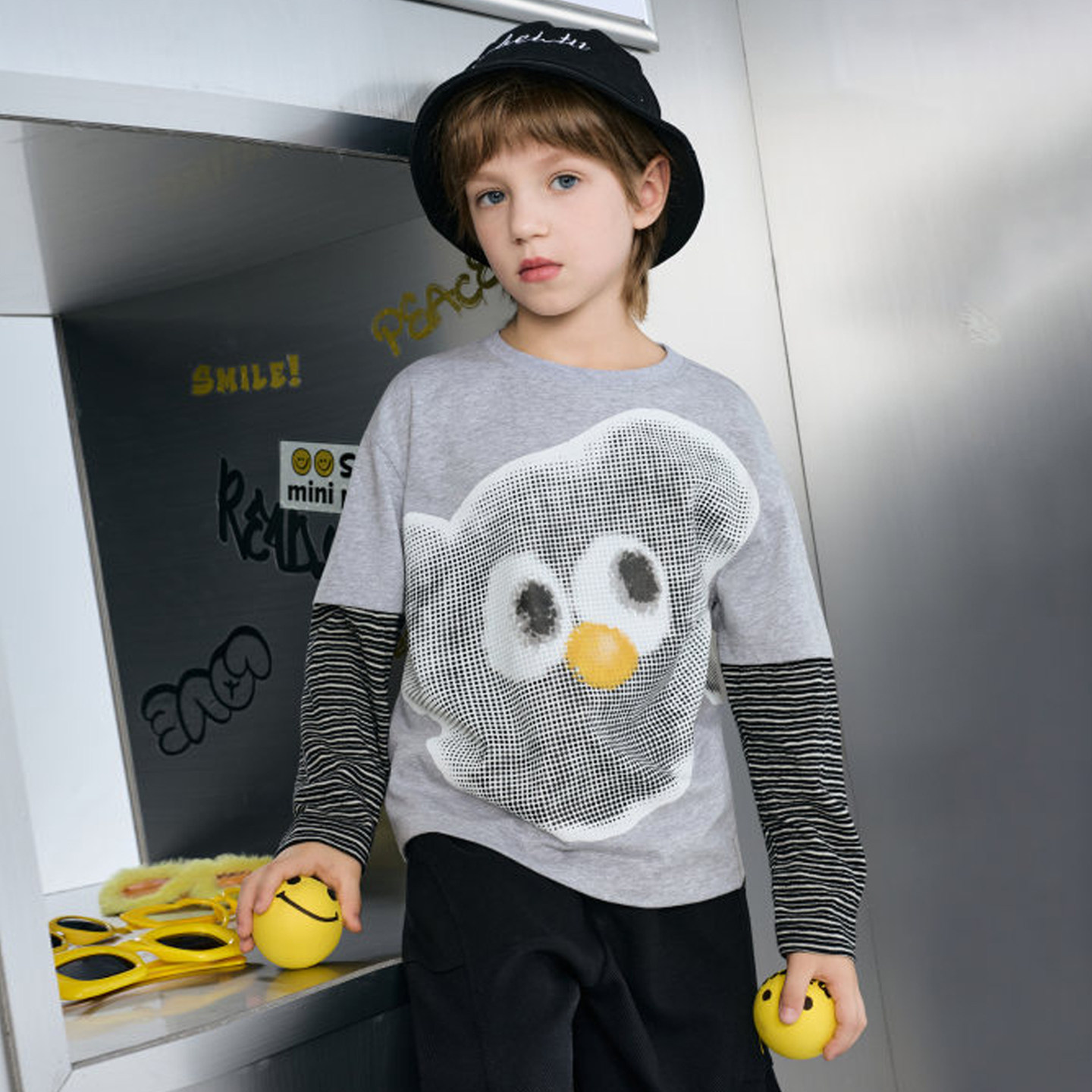 【仅换货使用】MINIPEACE太平鸟童装春季T恤/裤子