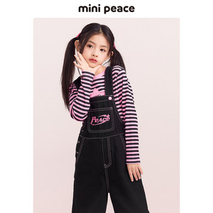 minipeace太平鸟童装女童背带裤2023年新款儿童连体直筒裤洋气