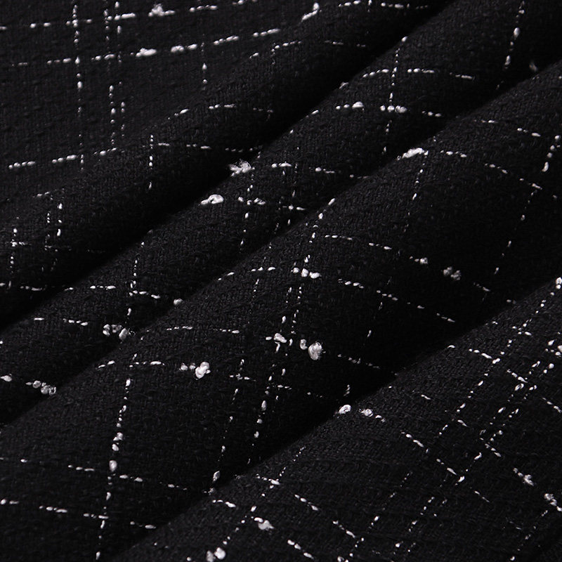 格子a字2022春秋季新款黑色半身裙 mzgg木子格格半身裙