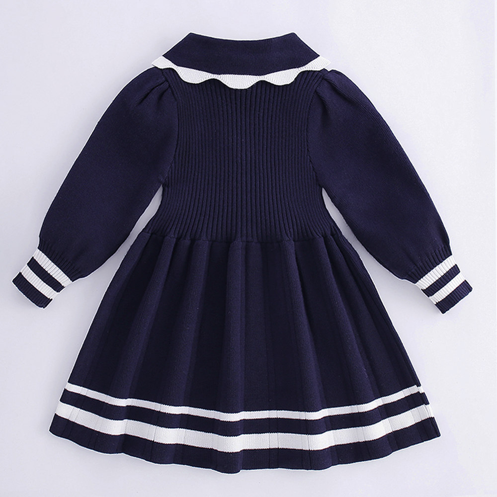 女童秋装毛衣裙2025新款宝宝公主裙朱迪兔子警官连衣裙高品学院风,淘宝优惠券,粉丝福利购,淘宝优惠卷