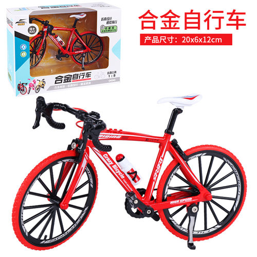 合金模型自行车迷你仿真单车玩具山地公路桌面摆件创意生日礼物 - 图2