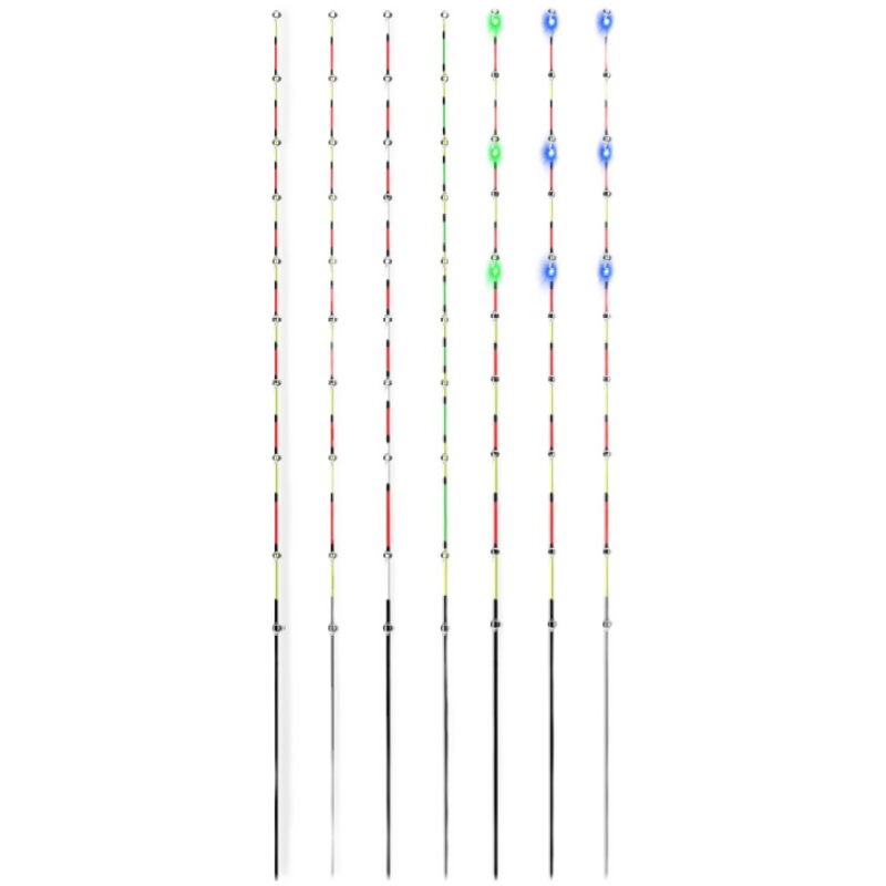 北海威新款筏竿竿稍LED半钛全钛合金夜光纳米玻纤桥筏桥钓杆竿稍 - 图3