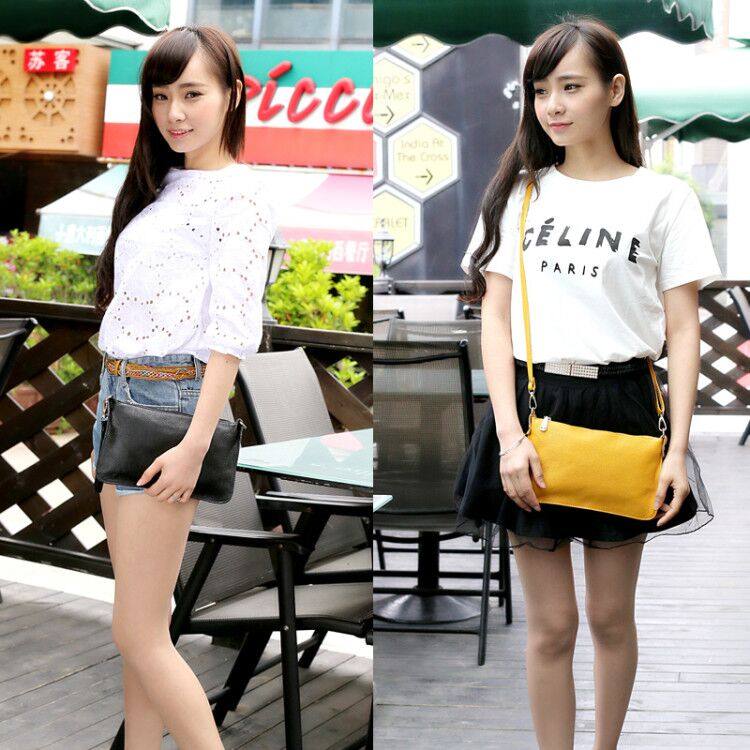 热销夏天潮流头层牛皮迷你手机包 qger青歌女士包袋