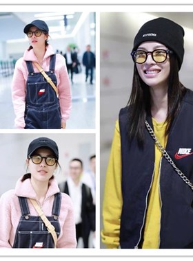 黄色偏光墨镜夜视复古男女方圆形