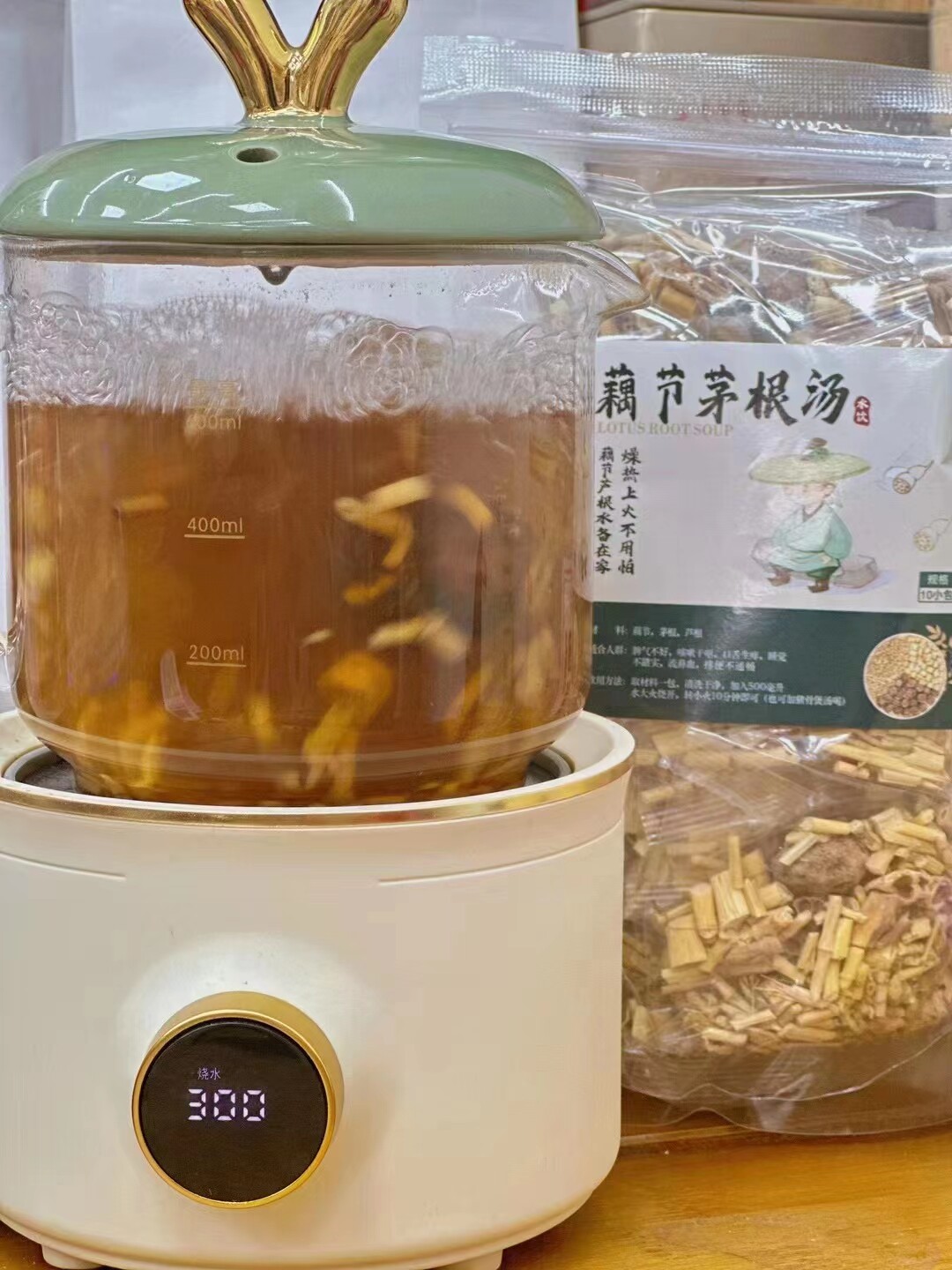 藕节芦根汤包小孩儿童流鼻血白茅根藕节芦根汤包组合煲水中药材