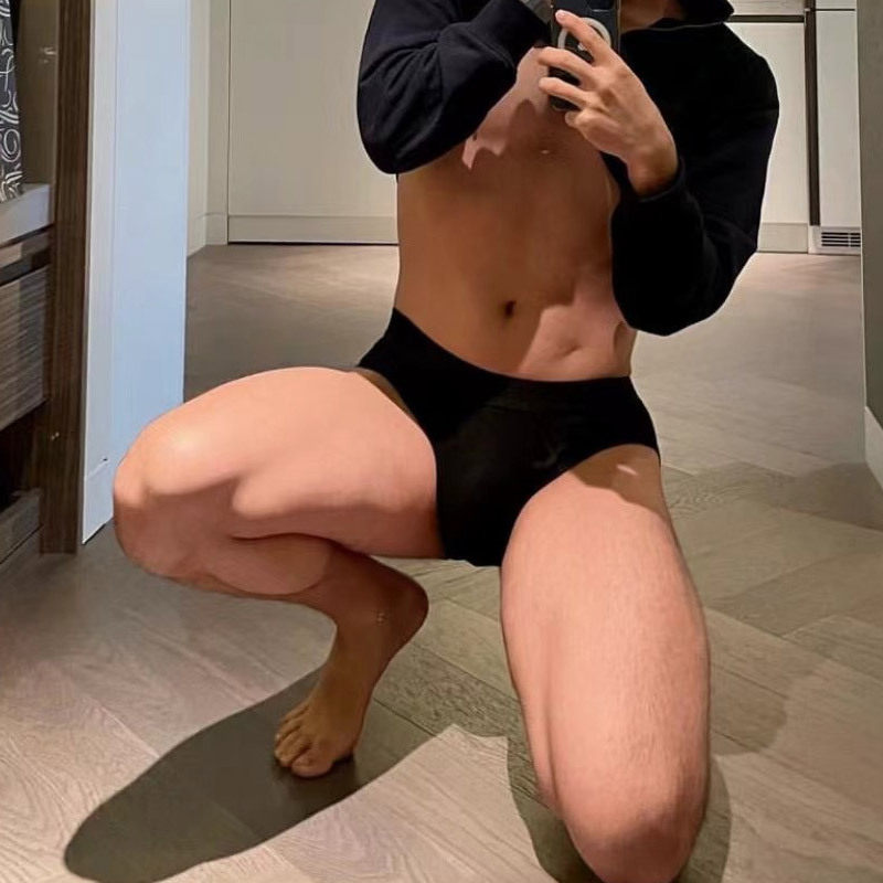 欧美男士性感三角内裤纯色螺纹舒适棉低腰透气运动U凸纯色囊袋立,淘宝优惠券,粉丝福利购,淘宝优惠卷